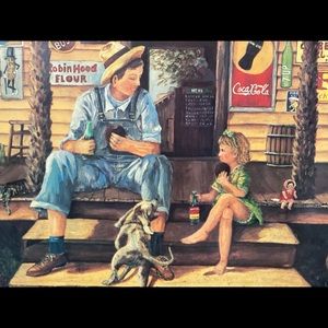 RARE COLLECTIBLE Coca-Cola Collectible Poster Coke Pepsi Dr. Pepper Mr Peanut